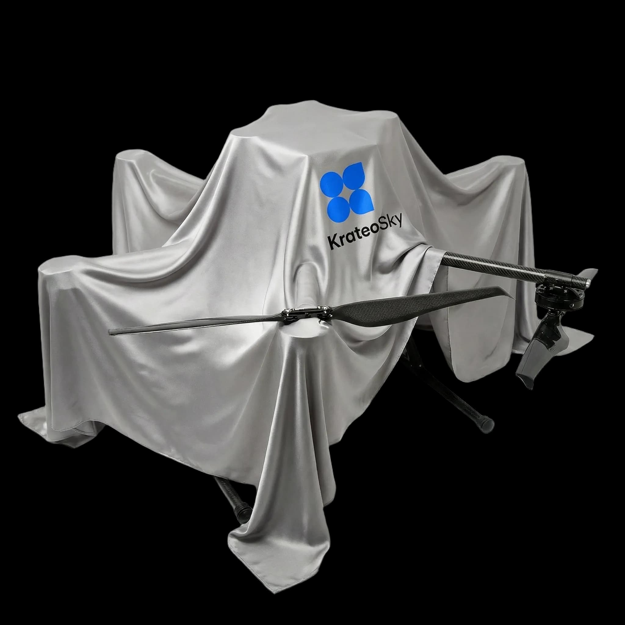 KrateoSky aerial platform concept view 6 — shrouded airframe and payload configuration